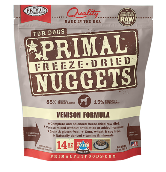 Primal Freeze Dried - Venison Formula - 14oz - Woofur Natural Pet Products