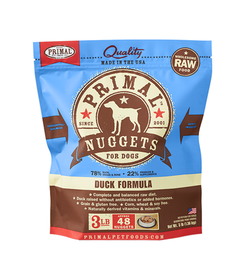Primal Frozen - Duck - 3lbs - Woofur Natural Pet Products