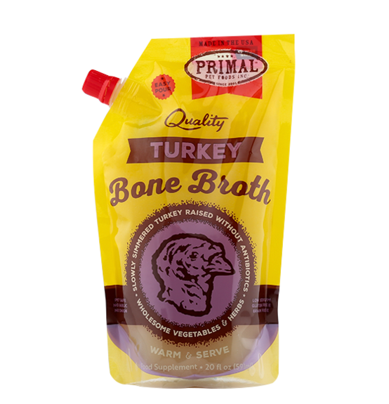 Primal Frozen - Turkey Bone Broth - Woofur Natural Pet Products