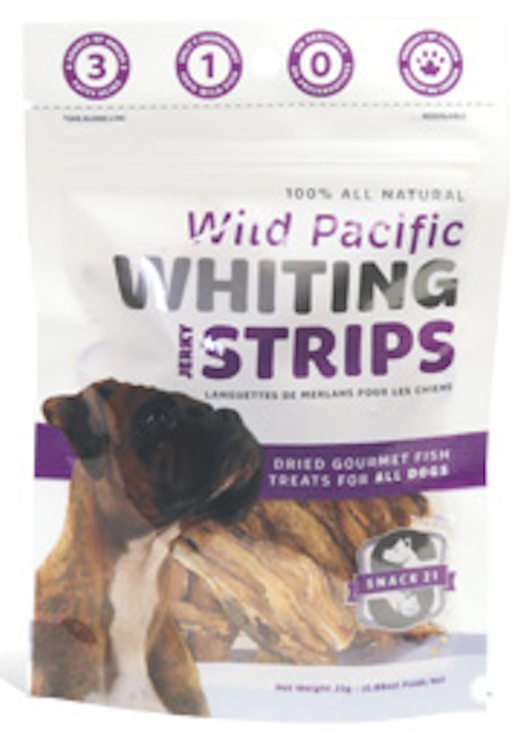 Snack21 - Wild Pacific Whiting Jerky Strips Treats - Chubbs Bars, Treats - pet shampoo, Woofur - Chubbs Bars Company, Woofur Natural Pet Products - Chubbs Bars Canada
