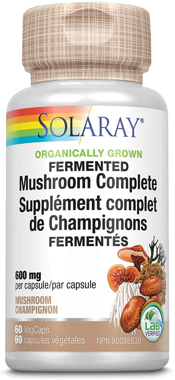 Solaray - Organically Grown Fermented Mushroom Complete 600mg
