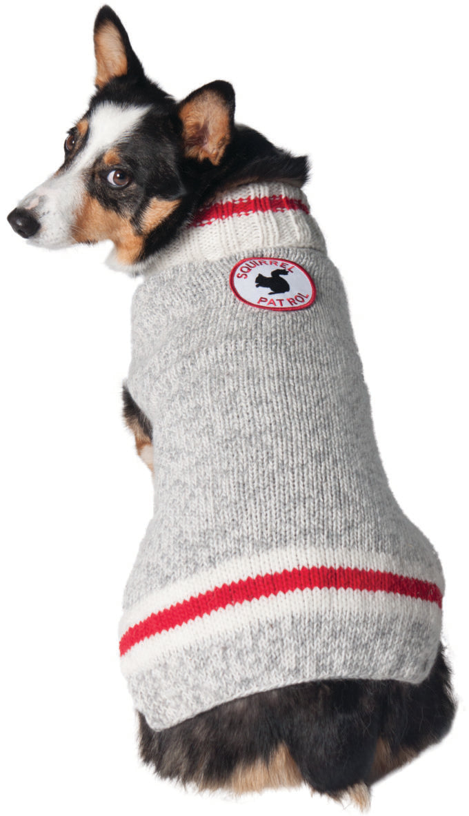 Chilly Dog - Squirrel Patrol Wool Dog Sweater