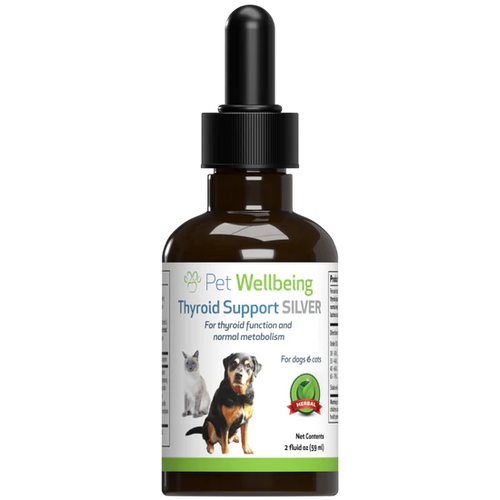Pet Wellbeing - Thyroid Support Silver - for Low Thyroid in Dogs | 2oz/ 4oz.