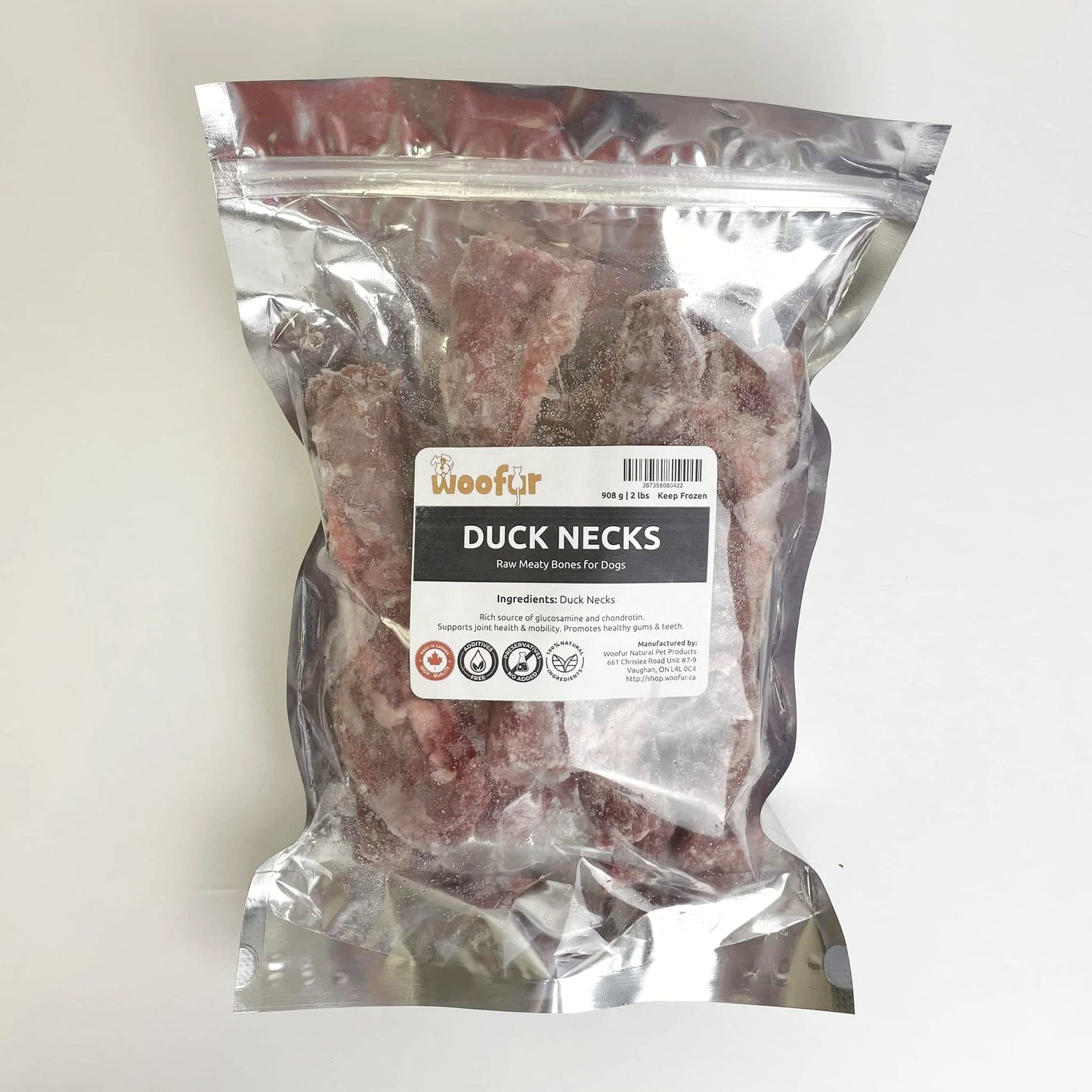 Woofur - Frozen Duck Neck Chews - 2 lbs