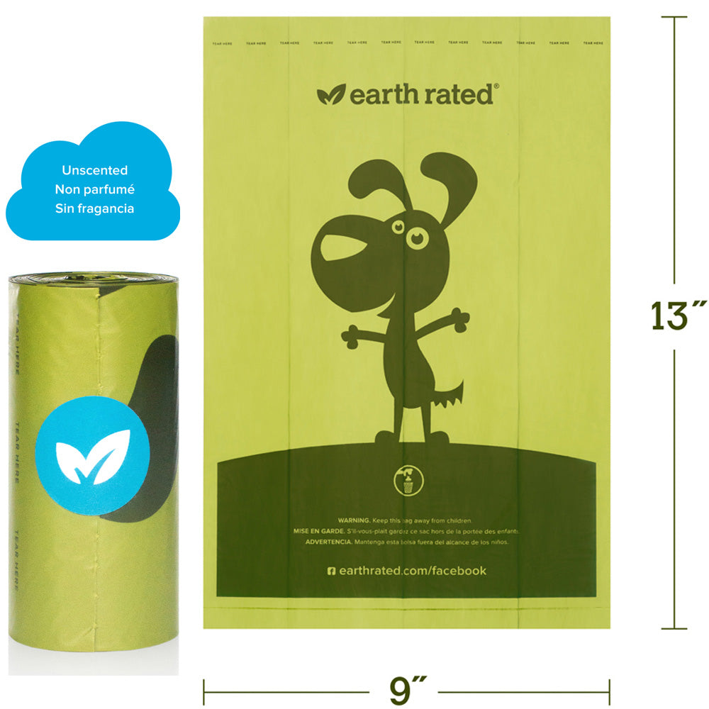 EarthRated - Biodegradable Single Poop Bag - Chubbs Bars, Supplements - pet shampoo, Woofur - Chubbs Bars Company, Woofur Natural Pet Products - Chubbs Bars Canada