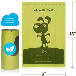 EarthRated - Biodegradable Single Poop Bag - Chubbs Bars, Supplements - pet shampoo, Woofur - Chubbs Bars Company, Woofur Natural Pet Products - Chubbs Bars Canada