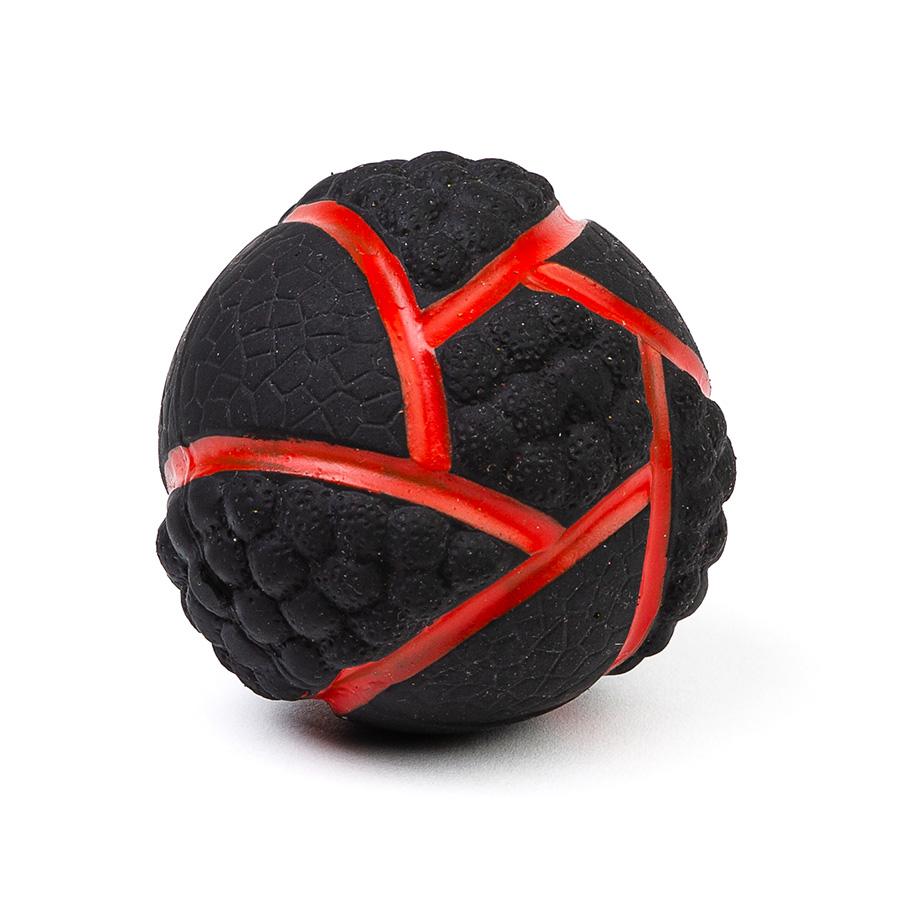 Bud'z - Latex Futuristic Soccer Ball Squeaker Toy, Red 3"