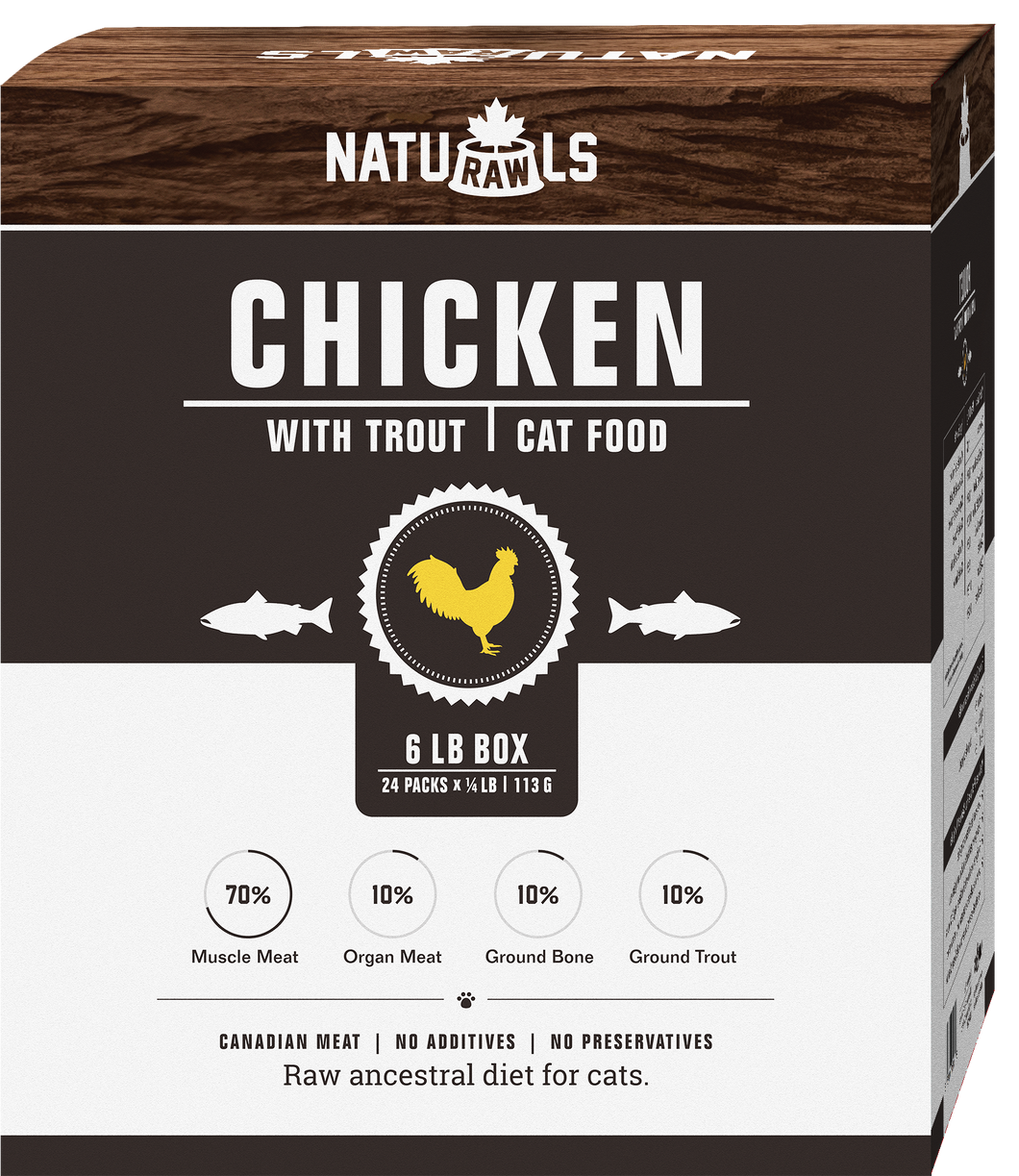 NATURAWLS - CHICKEN WITH TROUT CAT FOOD