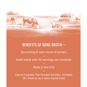 Honest Kitchen - Instant Beef Bone Broth with Turmeric (3.6oz)
